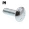 Prime-Line Carriage Bolts, 5/16 in.-18 X 1 in., A307 Grade A Zinc Plated Steel (50 Pack) 9062830 - alternate 2